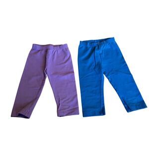 HANNA ANDERSSON | Capri Leggings bundle of 2 | purple and blue